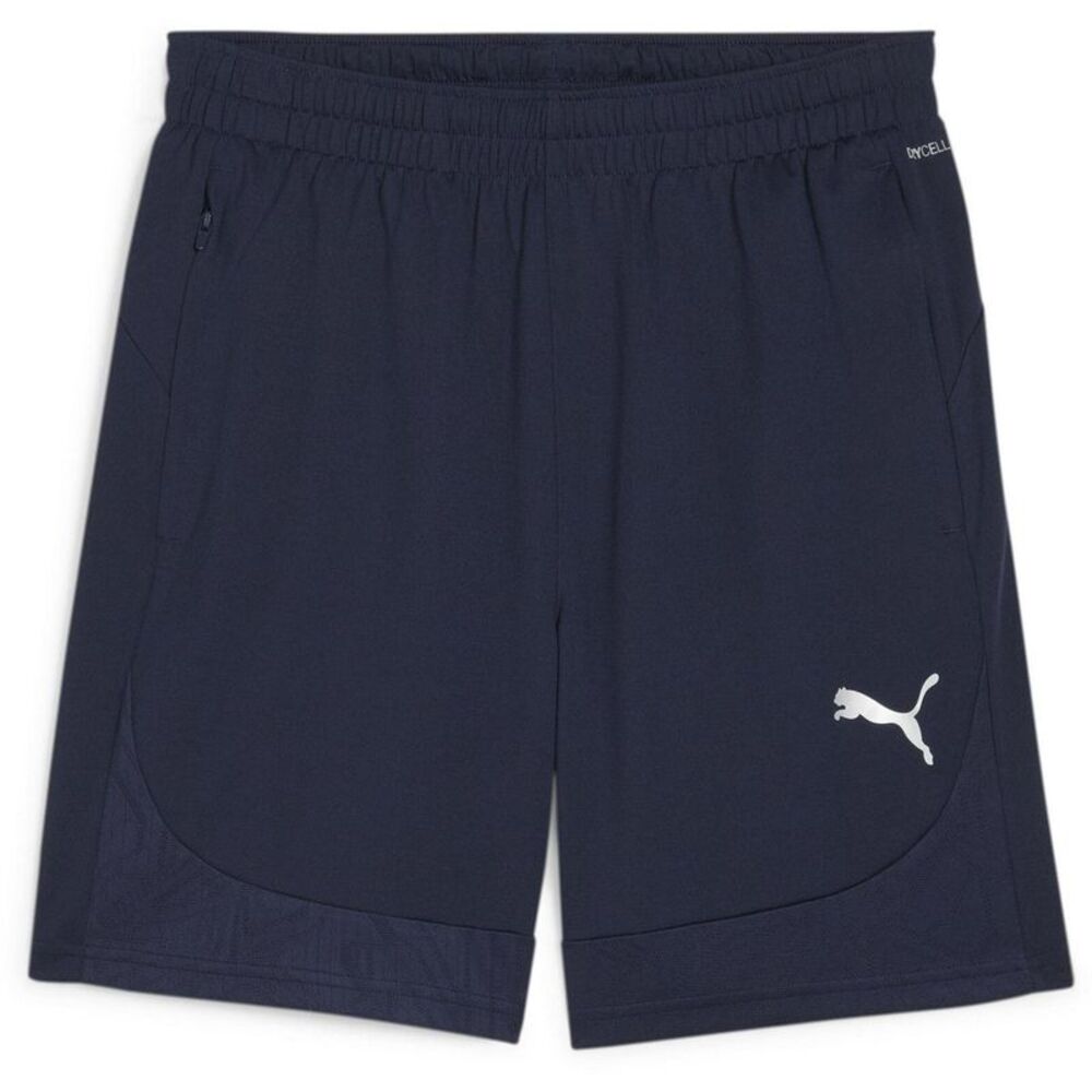 Puma Mens TeamFinal Football Shorts / Navy/Silver